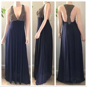 The Jetset Dairies Sequin Racerback Maxi Dress Size S